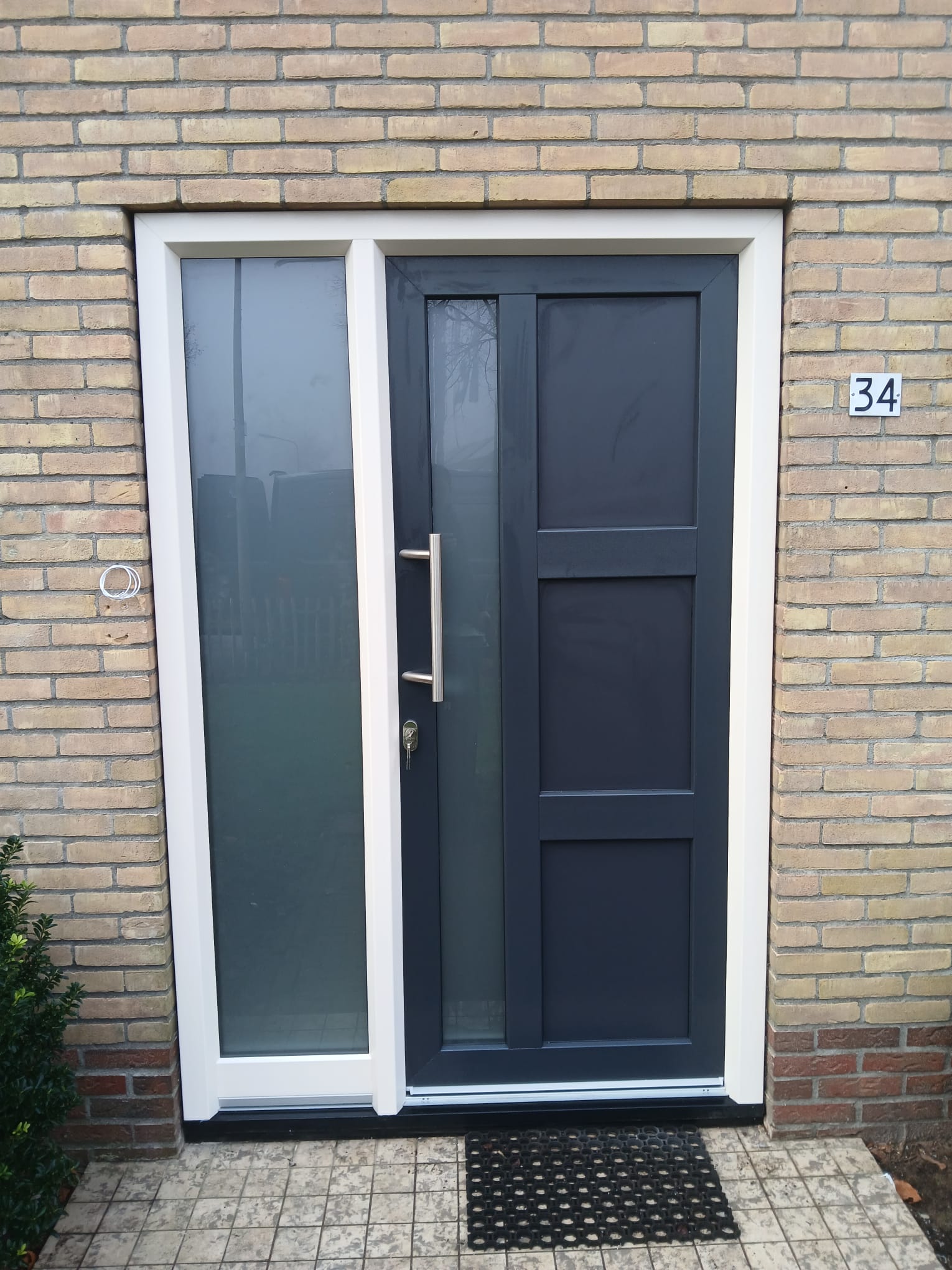 Gevelbekleding plaatsing in uitvoering